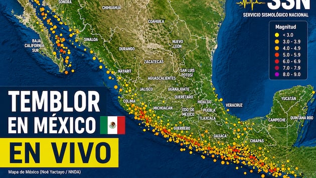 Temblor en México EN VIVO hoy, 23 y 24 de agosto 2026: hora exacta, magnitud y dónde fue el epicentro del último sismo, según SSN | Microsismos
