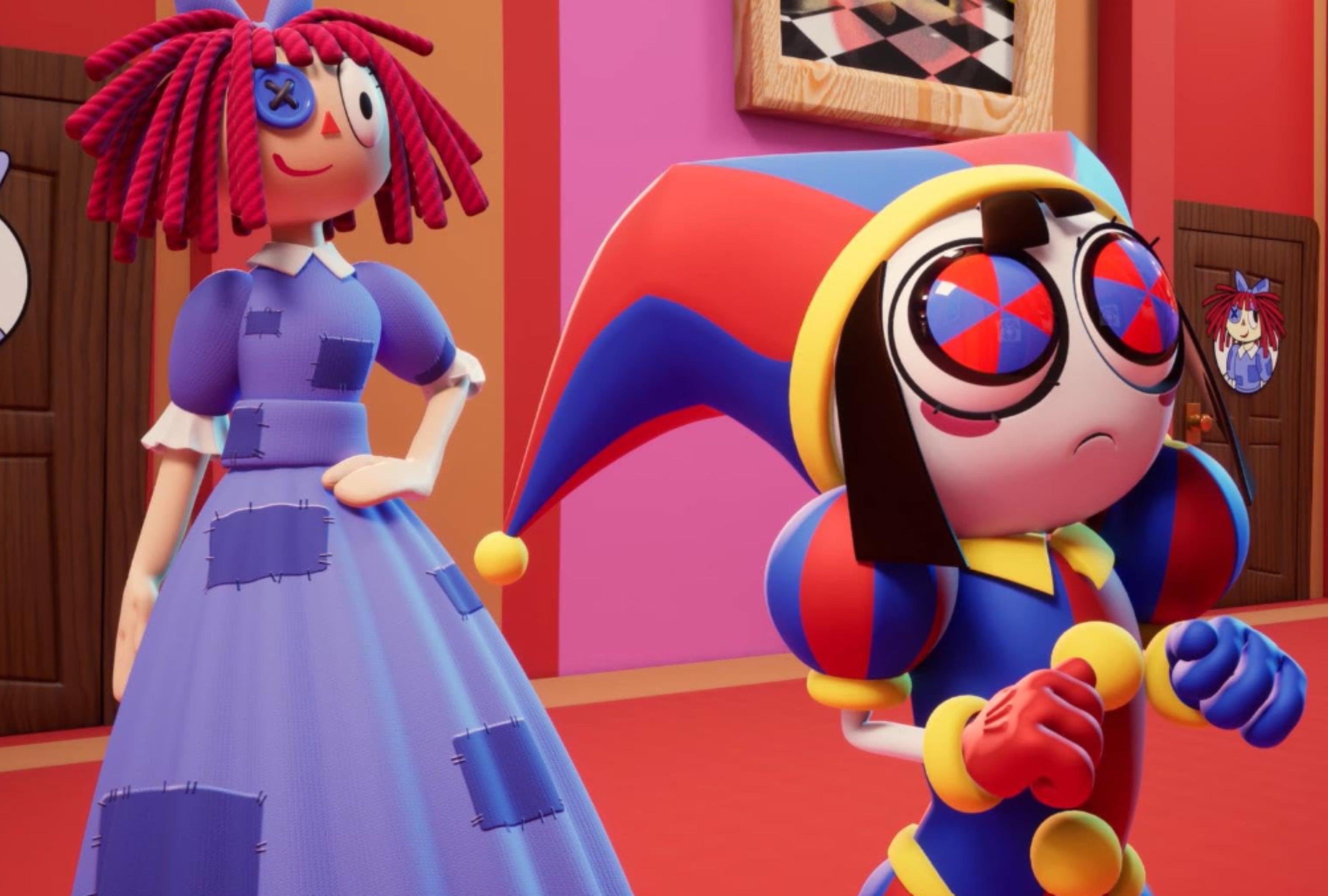 Los personajes de la serie “El asombroso circo digital” tienen cuerpos surreales (Foto: Netflix)