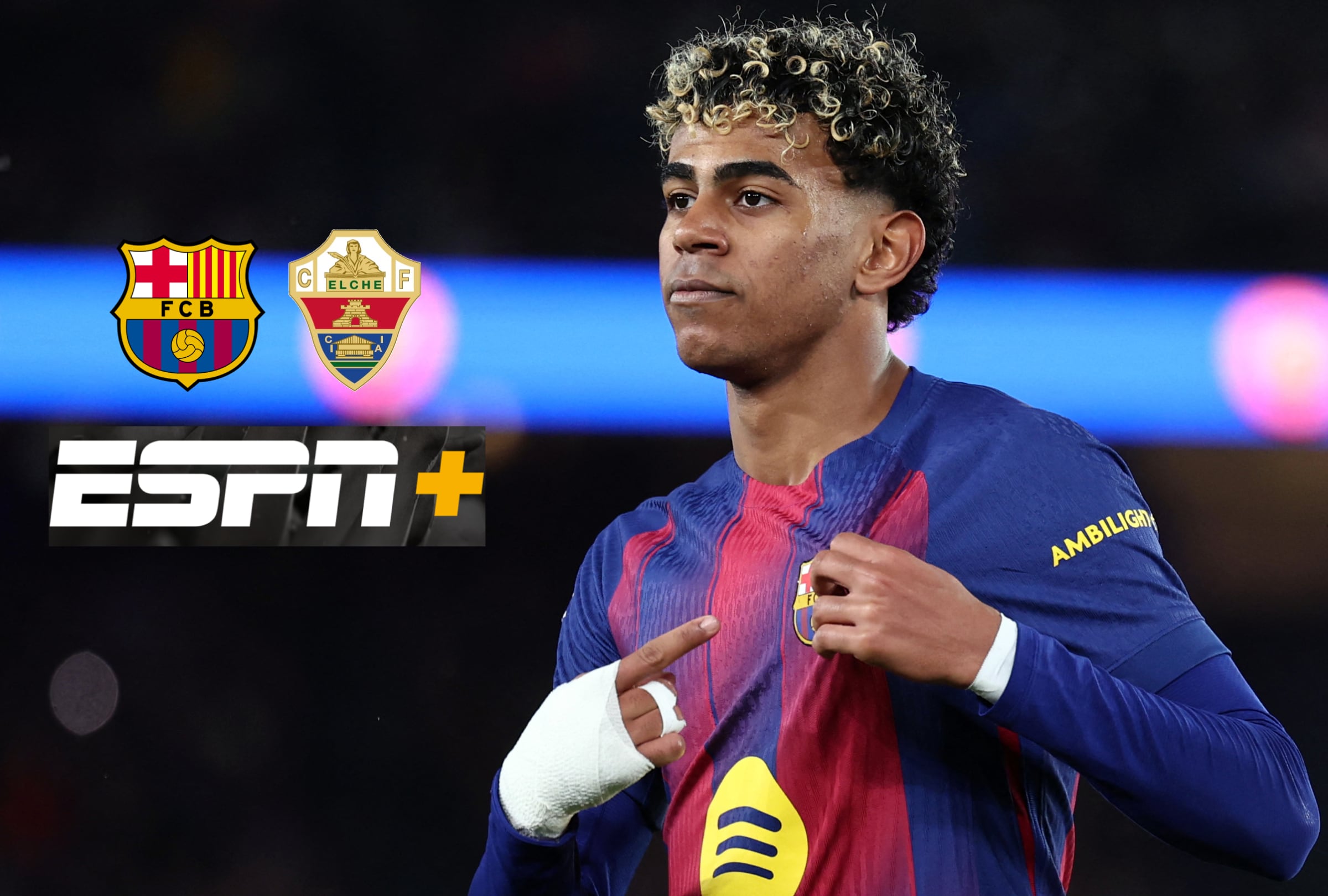 ELCHE (ESPAÑA), 31/01/2026.- Cobertura oficial de ESPN Deportes y ESPN Select EN VIVO EN DIRECTO para ver el partido entre FC Barcelona y Elche CF este sábado 31 de enero por la fecha 22 de LaLiga EA Sports 2025-26. FOTO DE JOSEP LAGO PARA AFP