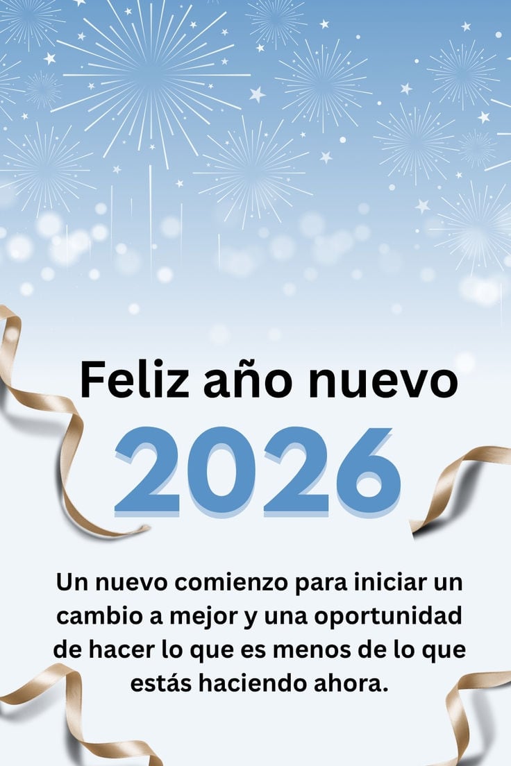 Las mejores tarjetas para compartir por el Año Nuevo 2026 (Foto: Pixabay)