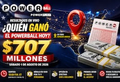 ¿Quién ganó el Powerball hoy en EE.UU.? Resultados y números ganadores del sorteo de $707 millones (1 de agosto 2026)