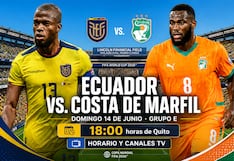 En qué canal transmiten Ecuador vs. Costa de Marfil EN VIVO por la Copa Mundial de Fútbol de 2026
