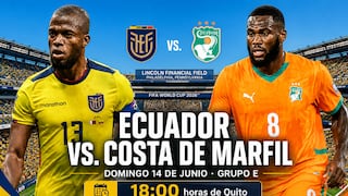 📱 Canales TV para ver Ecuador vs. Costa de Marfil EN VIVO GRATIS por la Copa Mundial de Fútbol de 2026