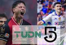 TUDN y Canal 5 transmitieron el partido Cruz Azul 2-0 Atlas por la Liga MX 2026