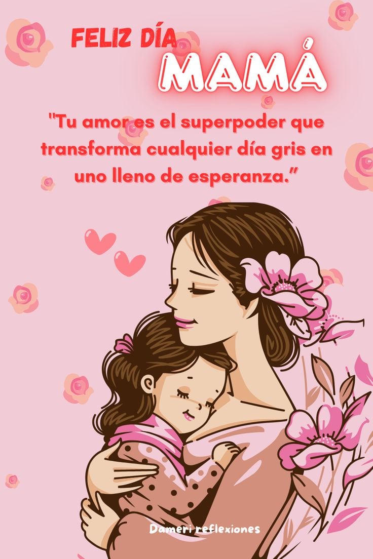 Descarga y envía una de estas 30 imágenes para desar un Feliz Día de las Madres 2026 en México, este domingo 10 de mayo, por cualquier red social. (Foto: Pinterest)