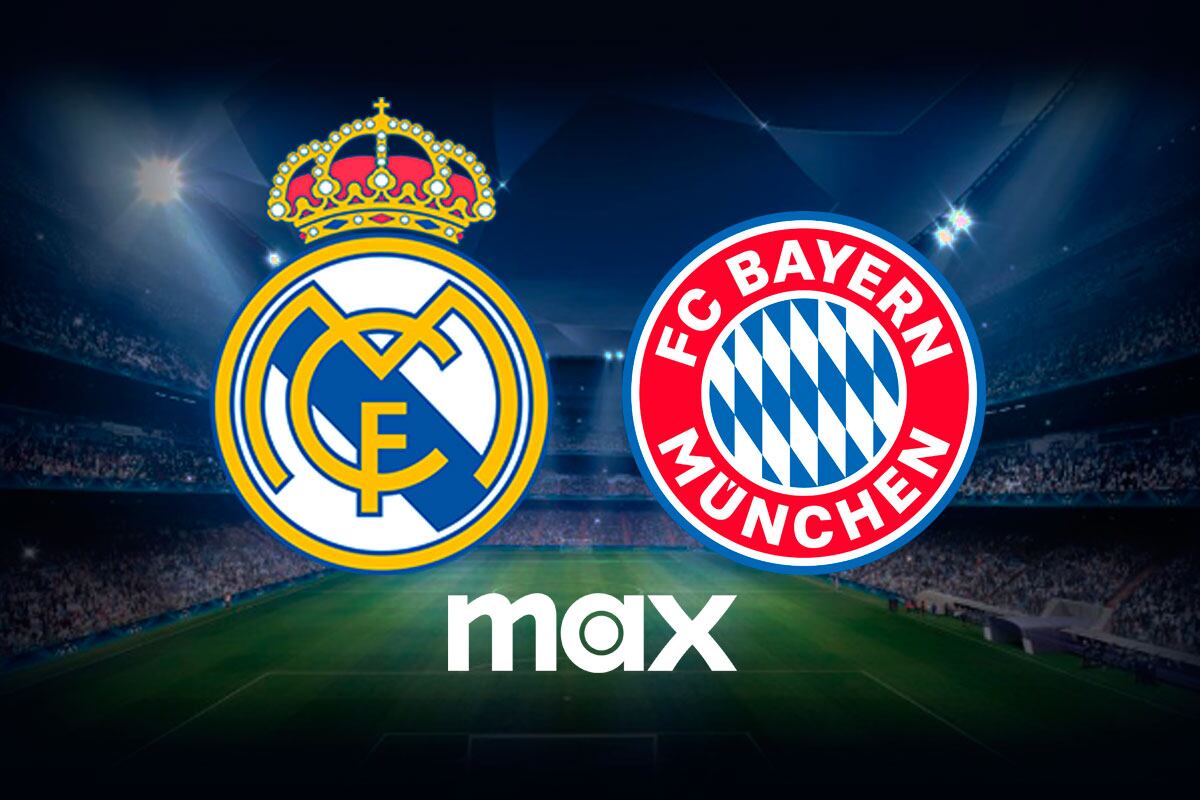 El duelo entre Real Madrid y Bayern Múnich fue transmitido en México por la plataforma MAX. (Foto: Composición/Gestión)