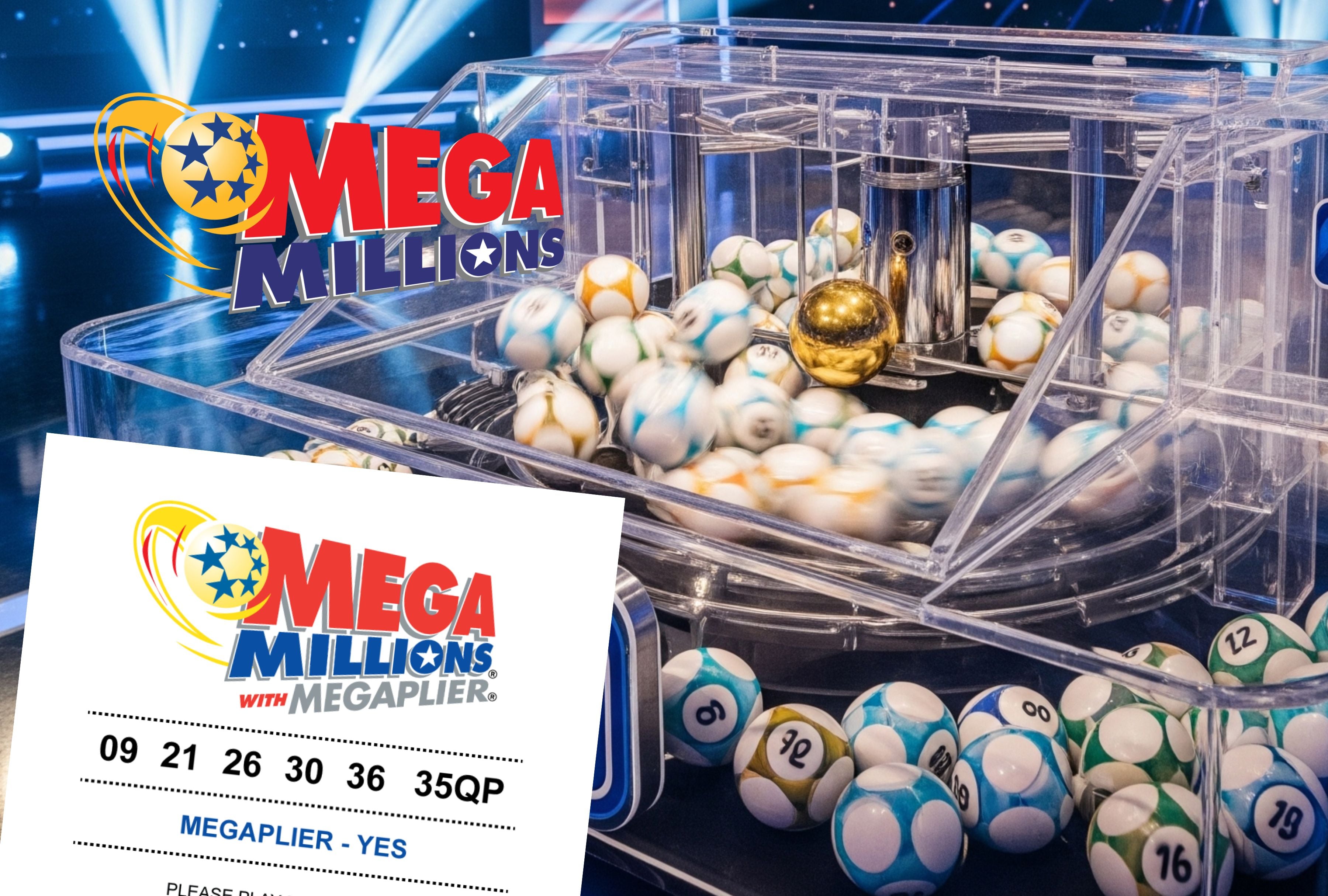 Mira los números ganadores del Mega Millions del 14 de julio de 2026 y revisa si tu boleto fue premiado. | Crédito: Imagen referencial generada con Gemini AI / Composición Mag