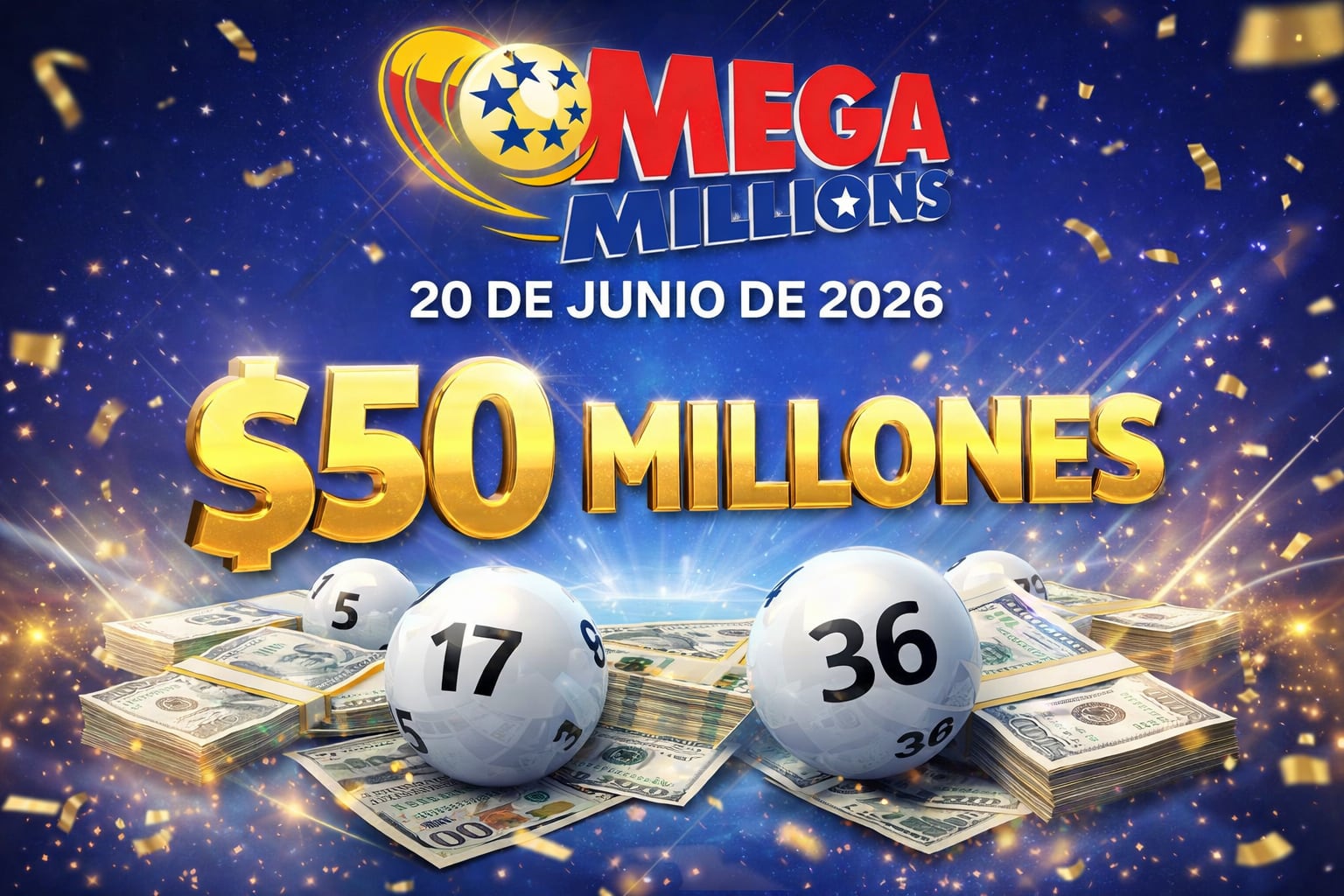 No te pierdas el Mega Millions de este viernes 20 de enero de 2026 (Imagen hecha por Gestión con apoyo de la IA Gemini)