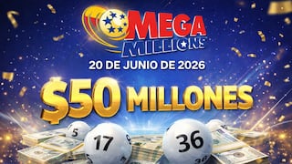 Resultados del Mega Millions, 20/03/2026: revisa los números ganadores del jackpot de $50 en EE.UU.