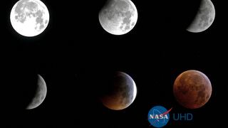 NASA TV En Vivo - Eclipse lunar parcial desde USA, México y España