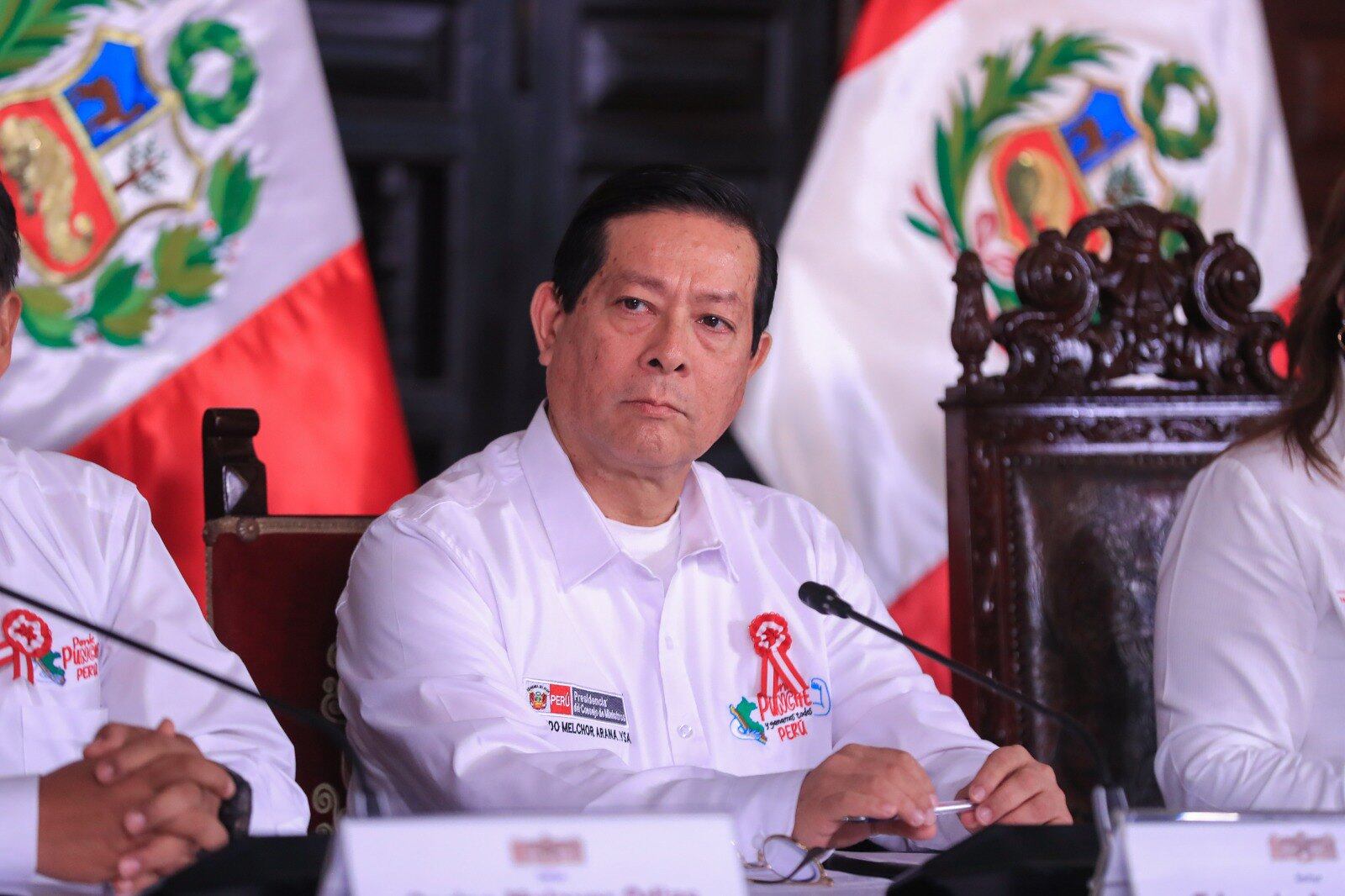 “No sabemos si lo vamos a aprobar o no”, dijo el premier Eduardo Arana en referencia a ley de amnistía del Congreso. Foto: PCM