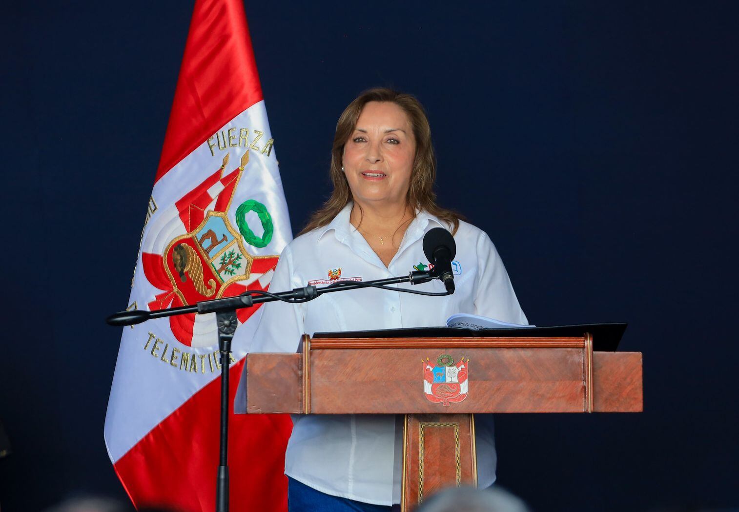 Dina Boluarte consideró que le han armado carpetas fiscales “por cualquier cosa” (Foto: Presidencia).