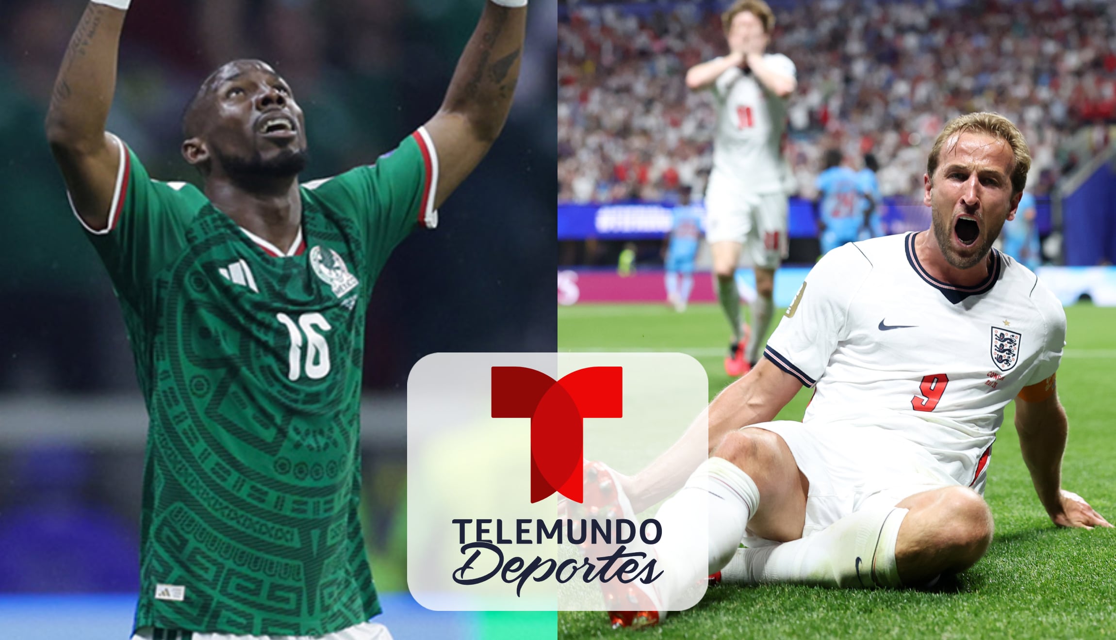 Transmisión de Telemundo Deportes en vivo para ver el partido de México vs. Inglaterra en directo, este domingo 5 de julio, por los octavos de final del Mundial de Fútbol 2026. (Foto: Imagen creada por Gestión Mix / @miseleccionmx / @england)