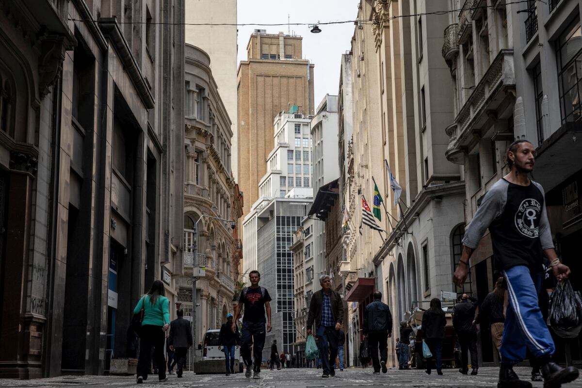 El distrito financiero de Sao Paulo, Brasil.