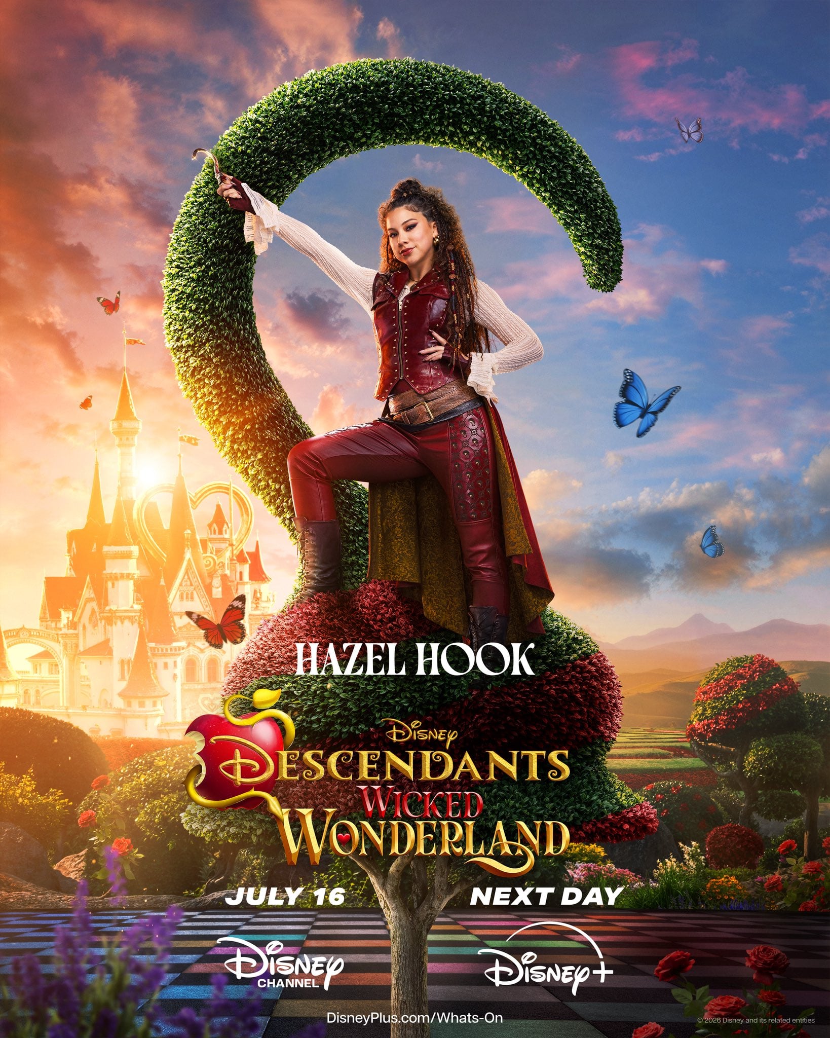 Kiara Romero como Hazel Hook en la película "Descendants: Wicked Wonderland" (Foto: Suzanne Todd Productions / Disney Channel)