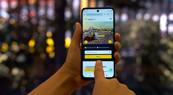 Maquinet permite publicar anuncios de maquinaria de forma gratuita y complementa su oferta con servicios especializados de pago. Foto: Ferreyros