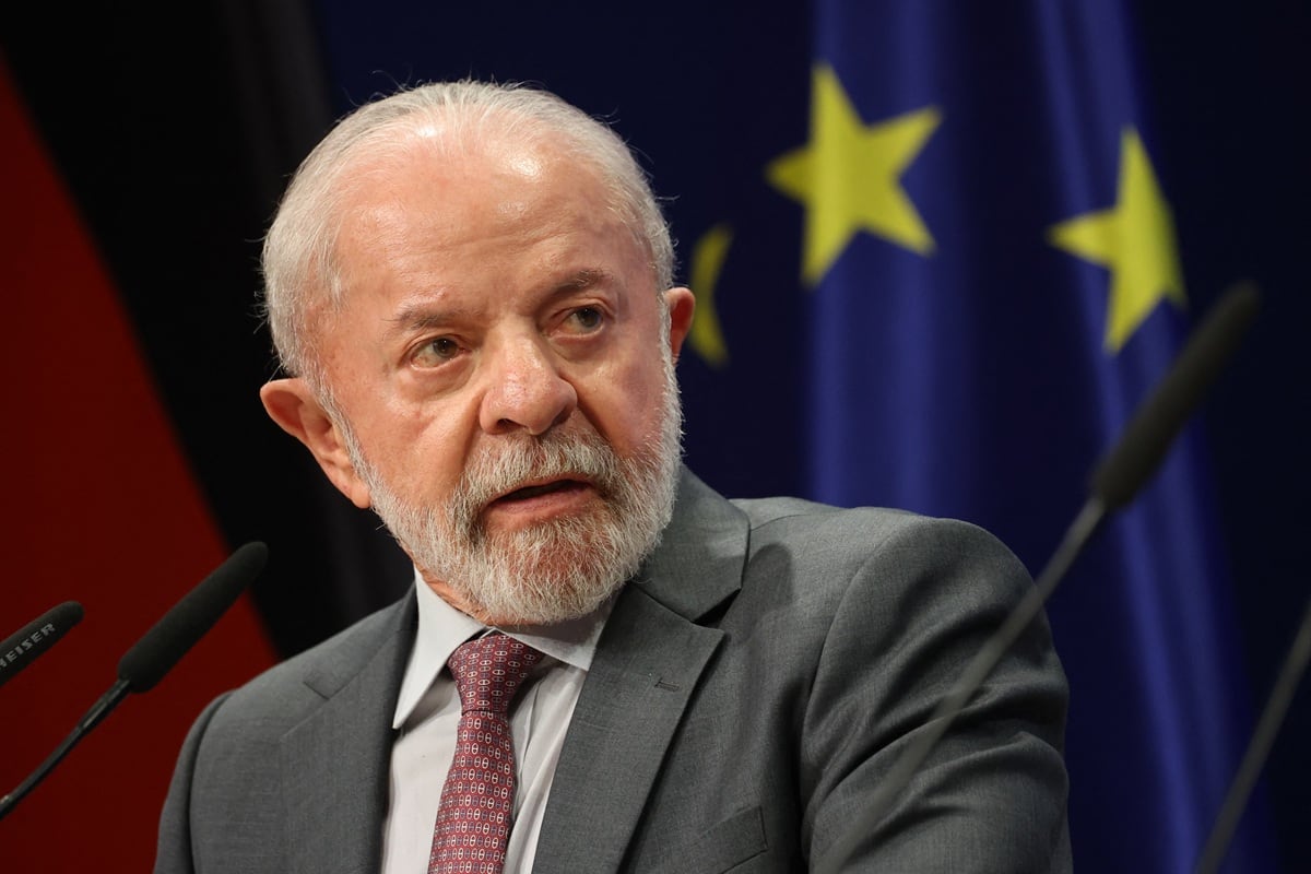 El izquierdista Lula, que a sus 80 años aspira a la reelección en octubre, habló el 21 de agosto durante más de una hora con Trump en un tono “amistoso” y “cordial”, según el gobierno brasileño. (Odd ANDERSEN / AFP)
