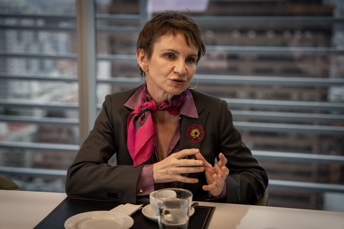 Carolina Toha, ministra del Interior de Chile y presidenta interina esta semana, habla durante una entrevista en Santiago, Chile, el miércoles 12 de junio de 2024.