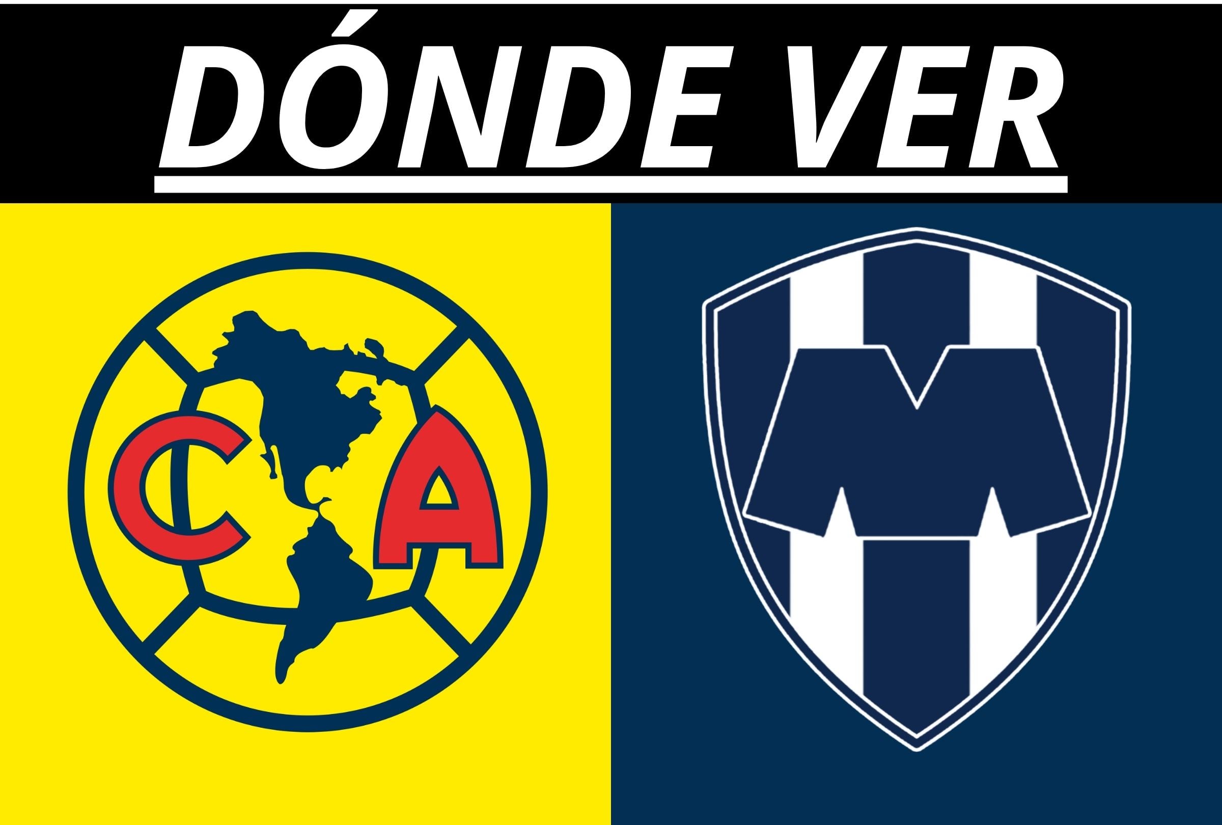 Conoce qué canales de TV y dónde ver stremaing online el partido Club América vs. Monterrey EN VIVO y EN DIRECTO por la semifinal de la Leagues Cup 2026. (Foto: Composición Mag)