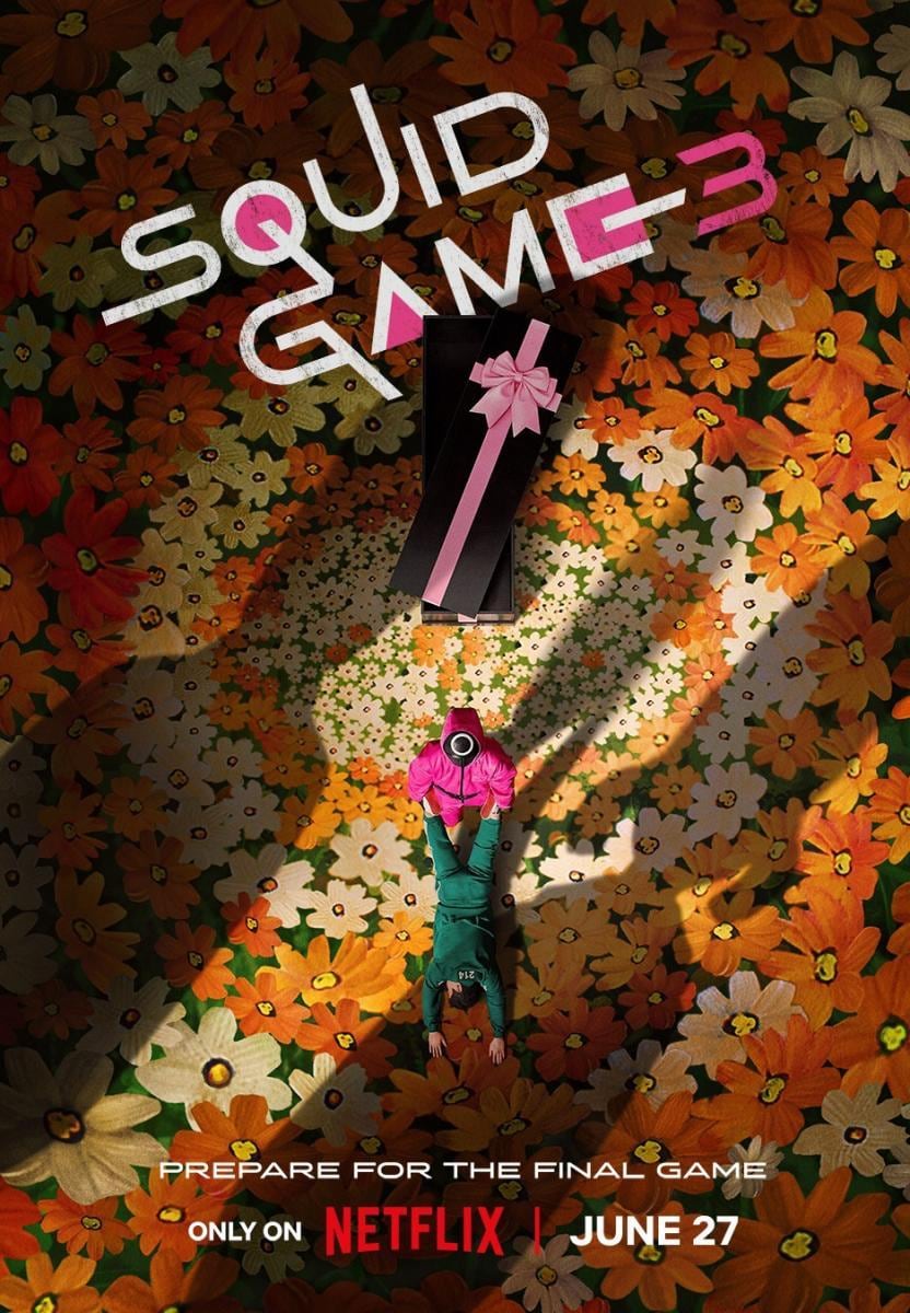 El póster de la temporada 3 de "El juego del calamar", serie de suspenso, supervivencia y horror creada por Hwang Dong-hyuk (Foto: Netflix)