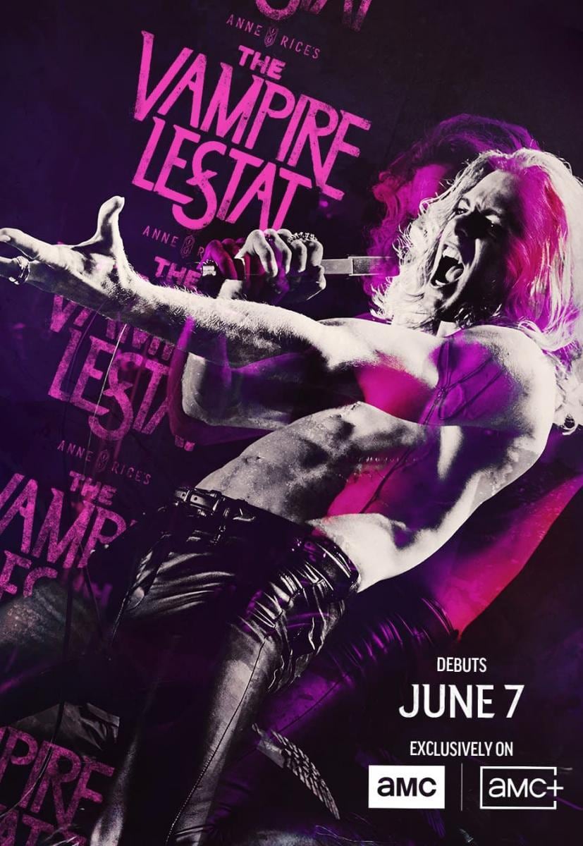 El póster de "The Vampire Lestat", serie de terror que se compone de 7 episodios en total (Foto: Gran Via Productions / AMC Studios)