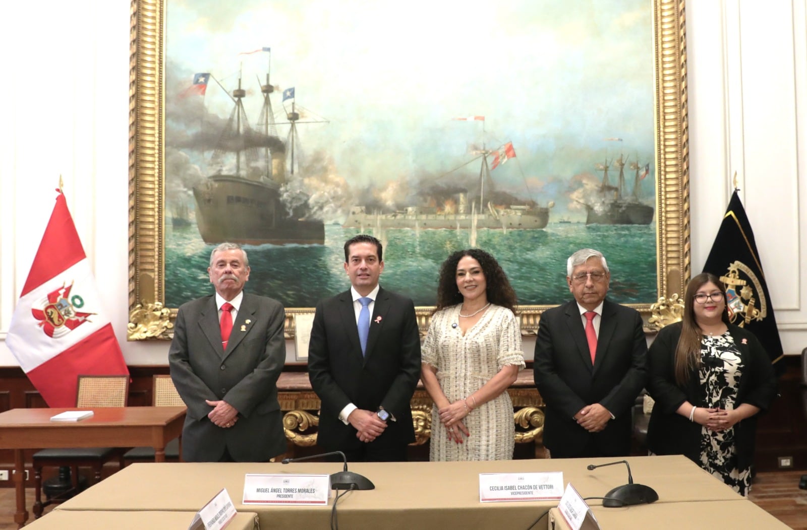 Mesa Directiva de la Junta Preparatoria. Foto: Congreso de la República.