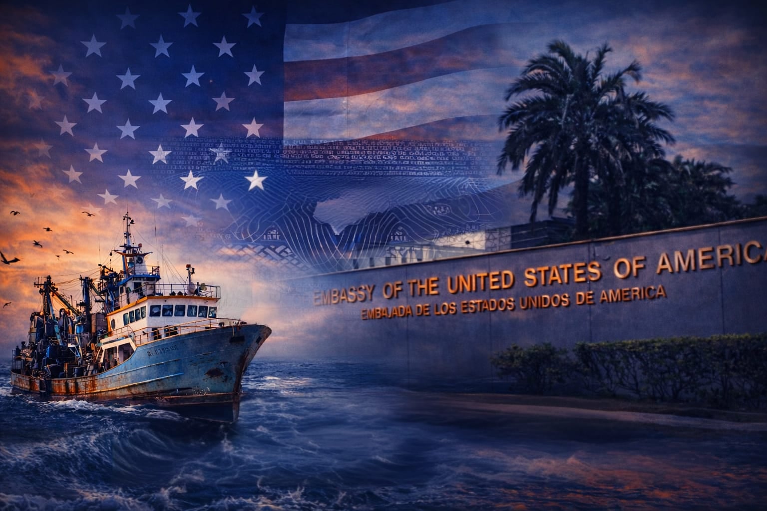 EE.UU. reclama a Perú por supuesta pesca ilegal en su mar. Fotocomposición: Chatgpt, Mía Ríos, Diario Gestión