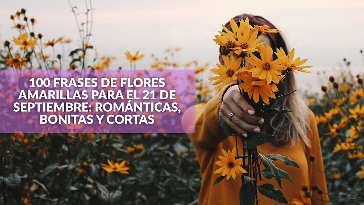 100 frases de flores amarillas para el 21 de septiembre: románticas, bonitas y cortas