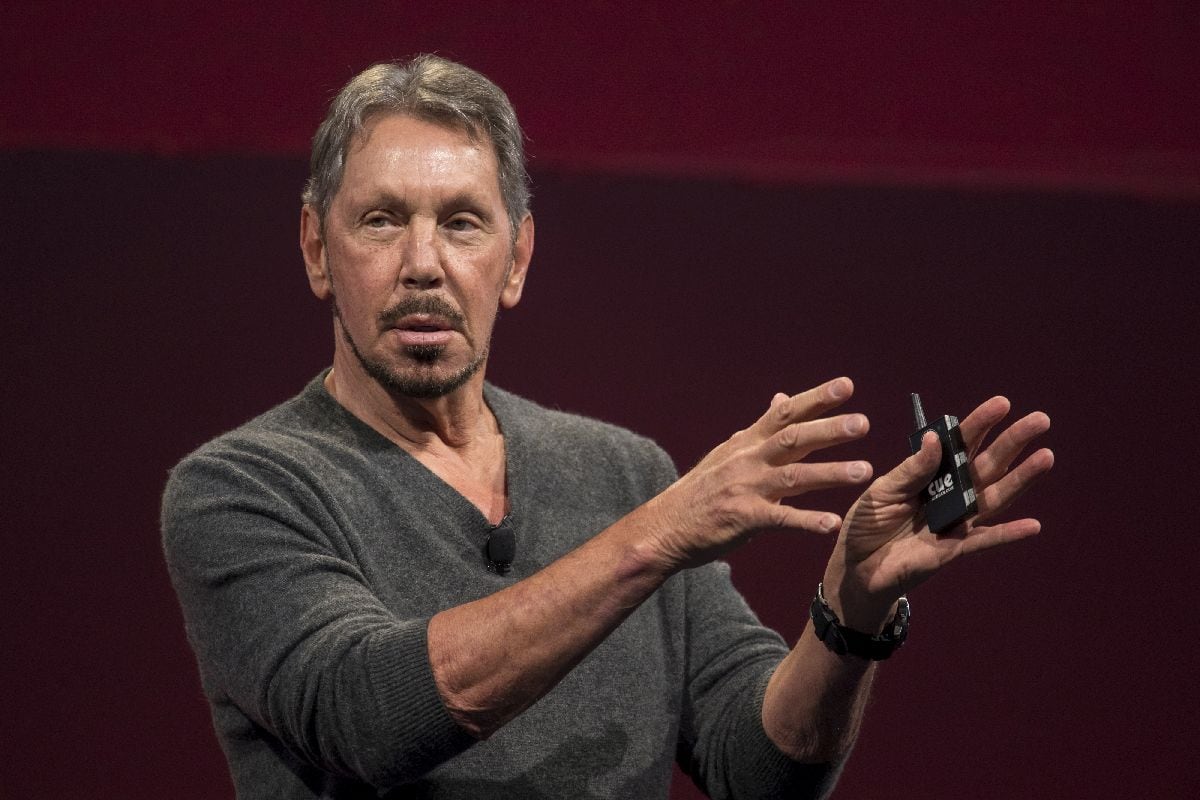 Larry Ellison, cofundador y presidente de Oracle Corp., habla durante la conferencia Oracle OpenWorld 2017 en San Francisco, California, EE. UU., el martes 3 de octubre de 2017. Fotógrafo: David Paul Morris/Bloomberg