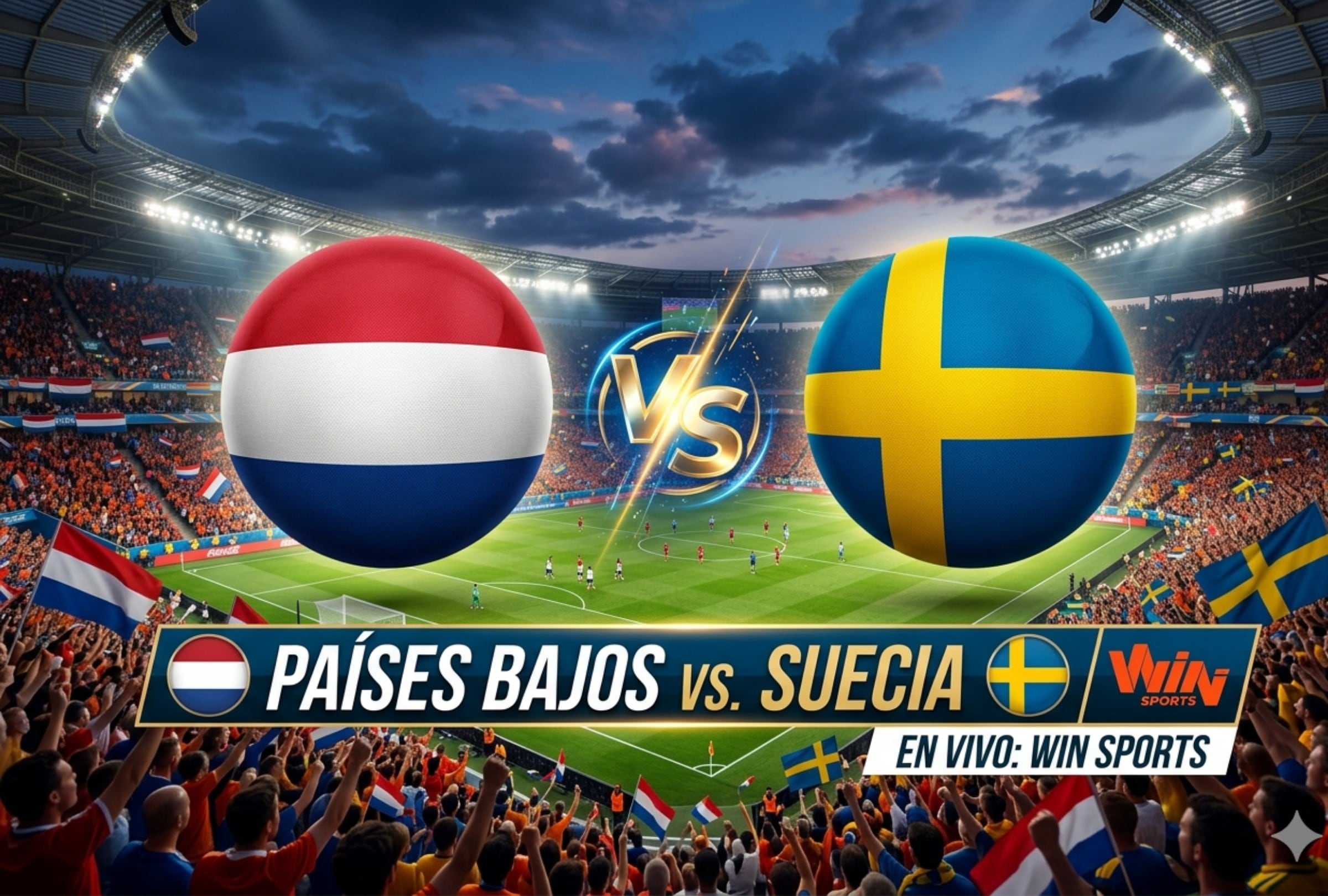 Países Bajos y Suecia se enfrentan en un atractivo duelo de la fase de grupos del Mundial FIFA 2026. (Foto: Imagen creada por Depor usando Gemini)