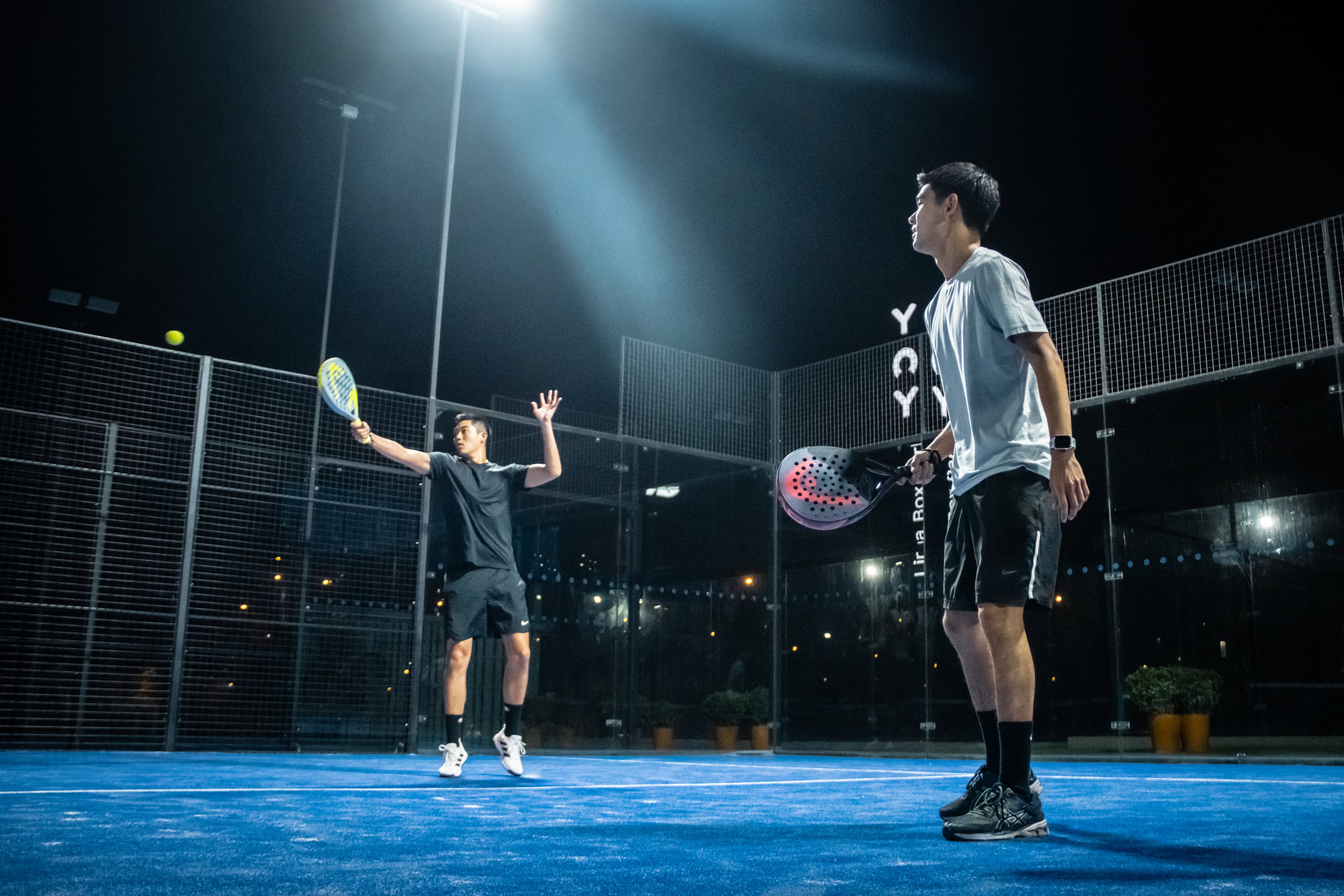 La cancha de pádel mide 20 m. x 10 m., el equivalente a la mitad de una cancha de tenis. (Foto: Victor Idrogo)