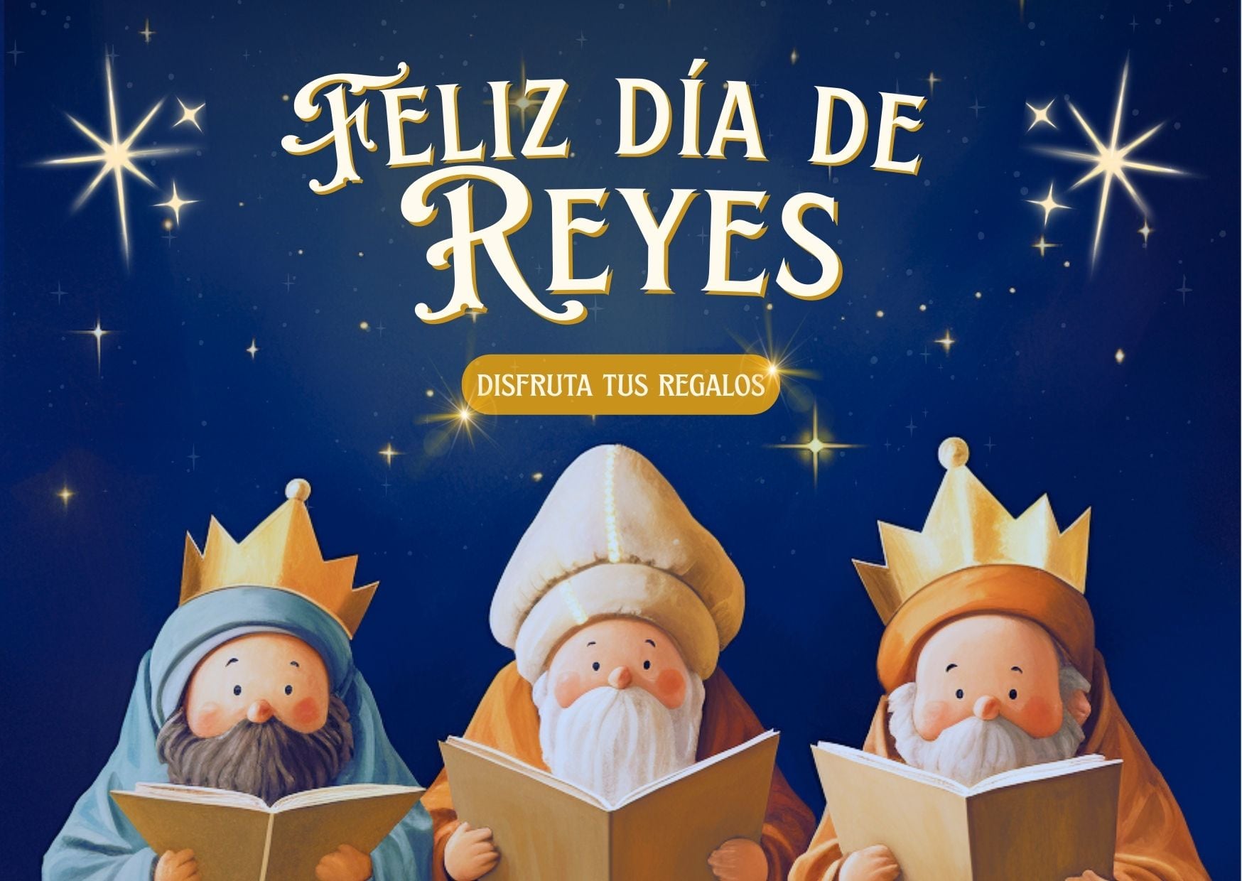 MADRID, ESPAÑA, 06/01/2026.- Te comparto 20 tarjetas inolvidables del Día de los Reyes Magos con frases llenas de ilusión y cercanía para compartir con familia, amistades y clientes. FOTO DE CANVA.COM