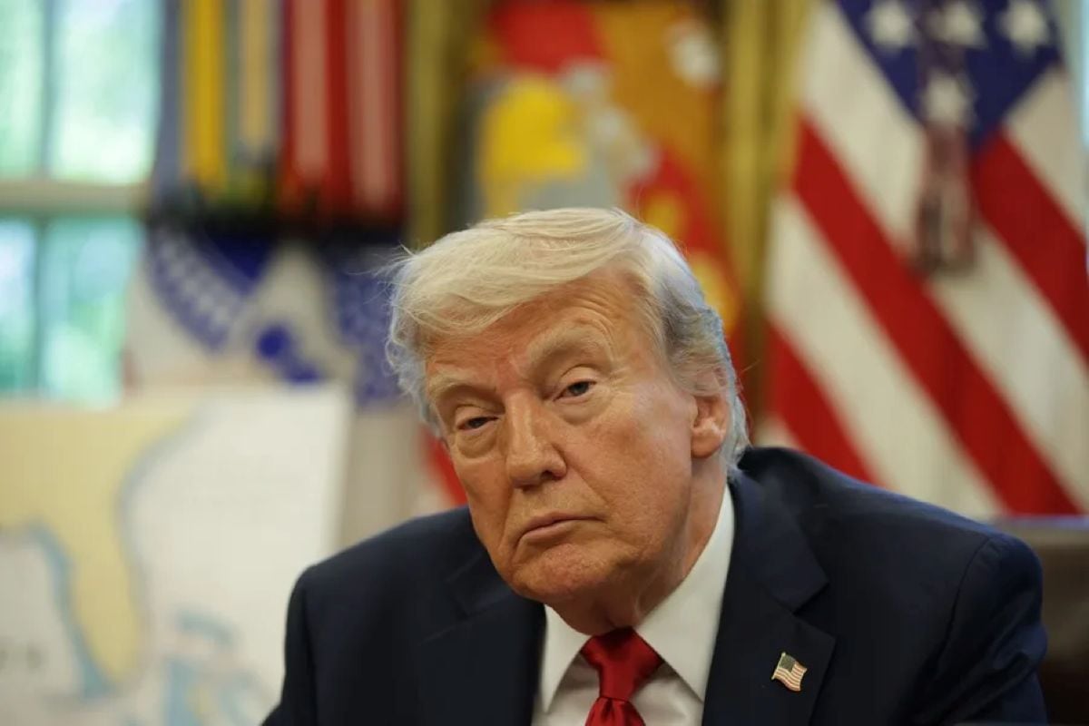Donald Trump advirtió que impondrá aranceles del 100% a los países europeos que aprueben un impuesto digital a empresas estadounidenses. Foto: EFE.