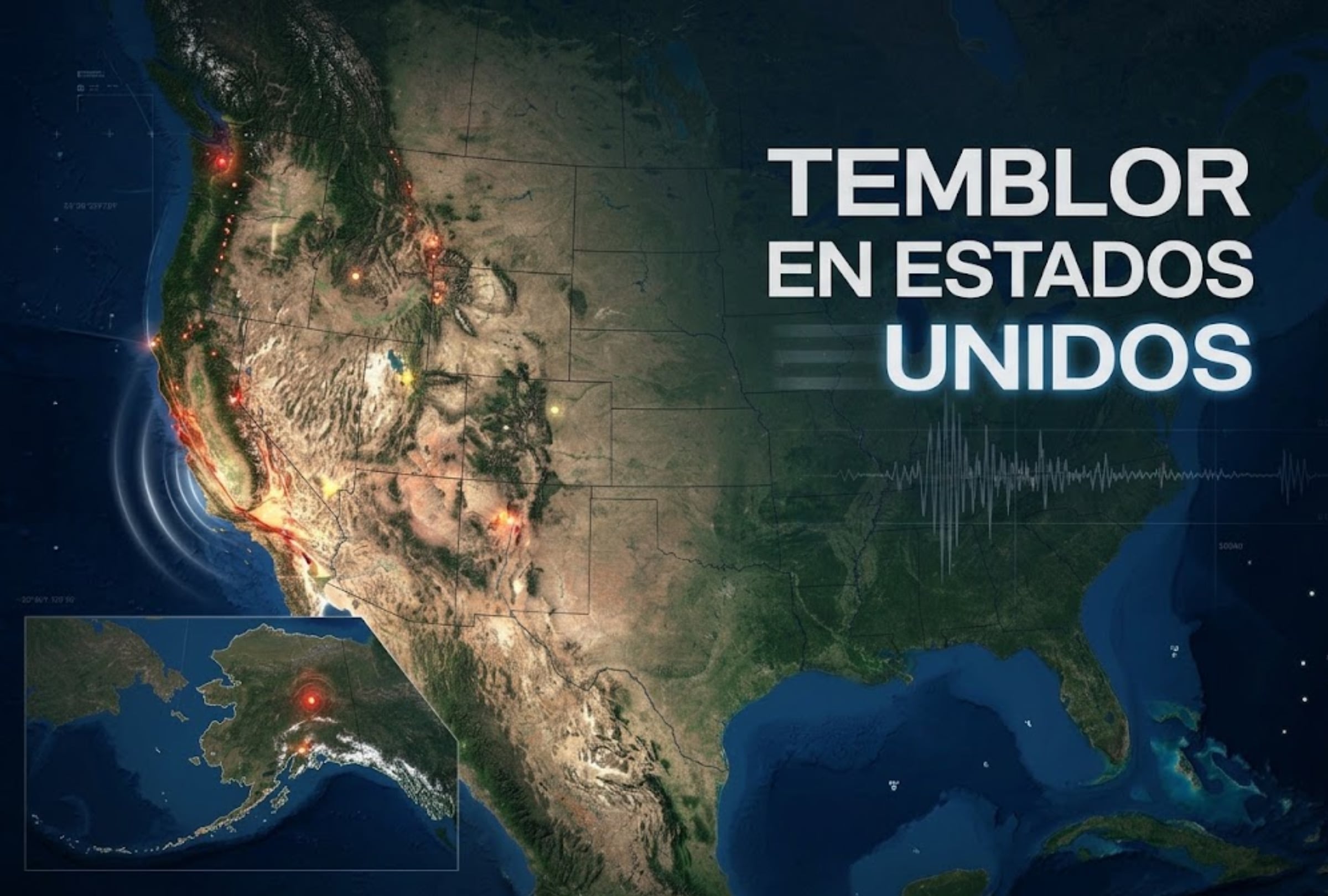 Sigue el reporte oficial del Servicio Geológico de Estados Unidos (USGS, por sus siglas en inglés) sobre los últimos temblores registrados en EE.UU. hoy. (Imagen creada por la IA de Gemini para Gestión.