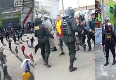 Se registraron enfrentamientos entre fiscalizadores y comerciantes informales en Gamarra