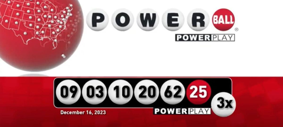 Números ganadores del 16 de diciembre (Foto: Powerball)