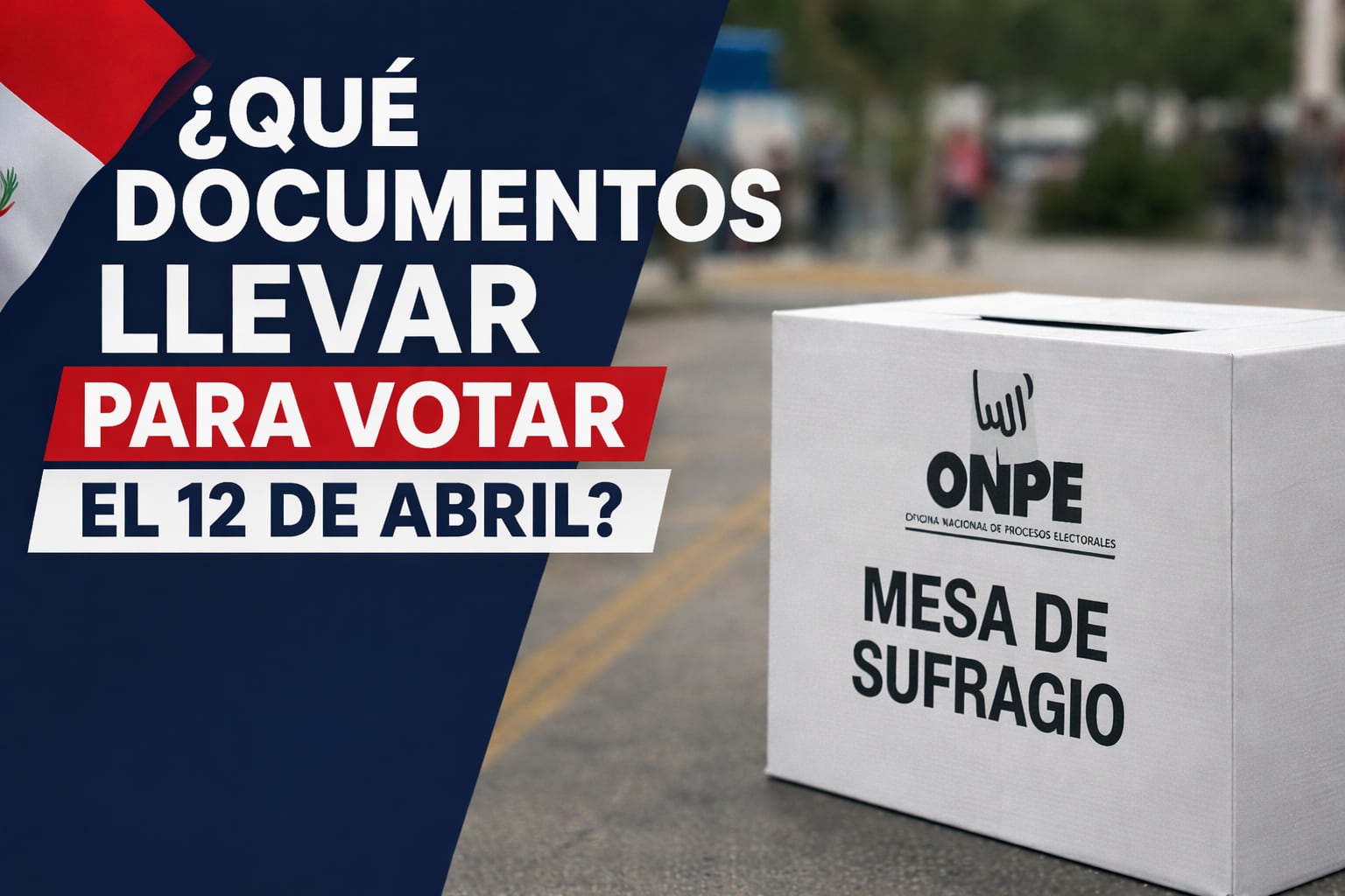 Revisa qué documentos son los que debes llevar este domingo 12 de abril para poder votar en Perú (Imagen hecha por Gestión con apoyo de la IA Chat GPT)
