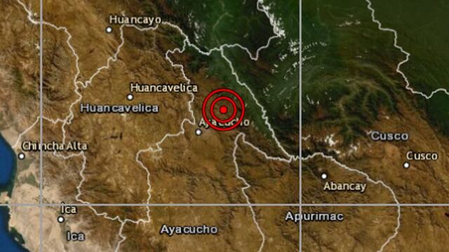 Sismo de magnitud 4,0 se reportó en La Mar, Ayacucho, informó el IGP
