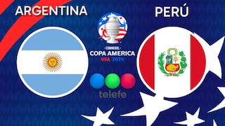 Telefe transmitió el partido Argentina 2-0 Perú (29/06/2024)