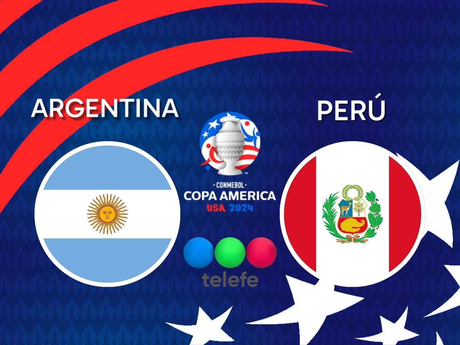 Señal oficial de Mi Telefe para mirar el partido Argentina-Perú por la tercera jornada del grupo A de la Copa América 2024 | (Crédito: Canva / Composición Mix)