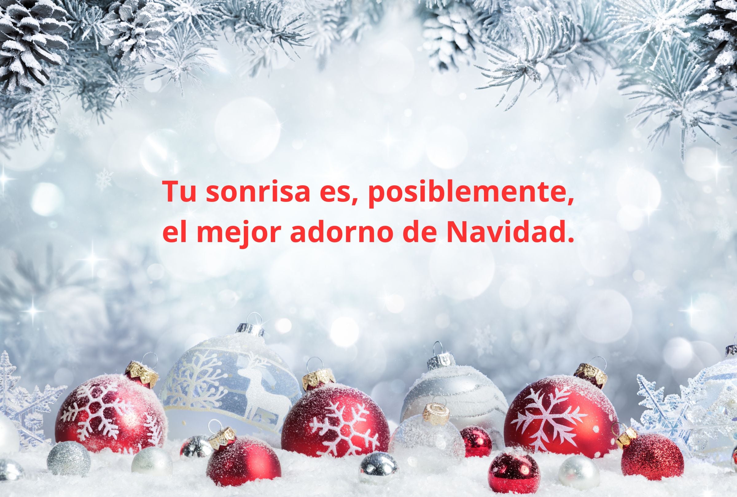 Tu sonrisa es, posiblemente, el mejor adorno de Navidad. (Foto: Composición Gestión Mix)