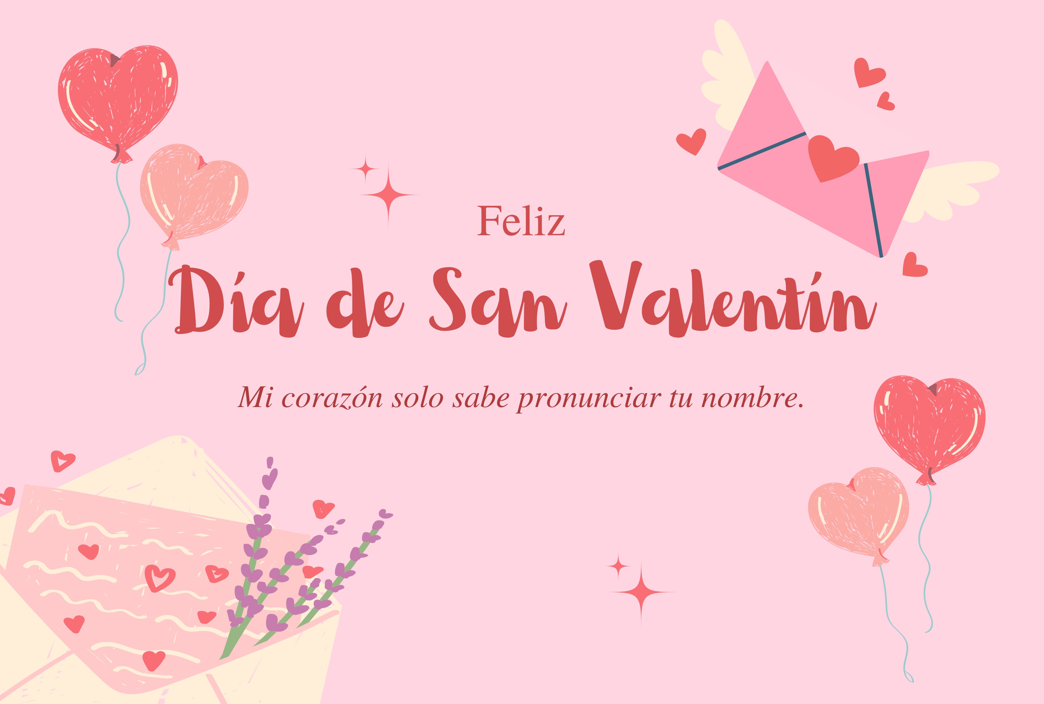 Mi corazón solo sabe pronunciar tu nombre. | Crédito: canva.com / Composición GEC