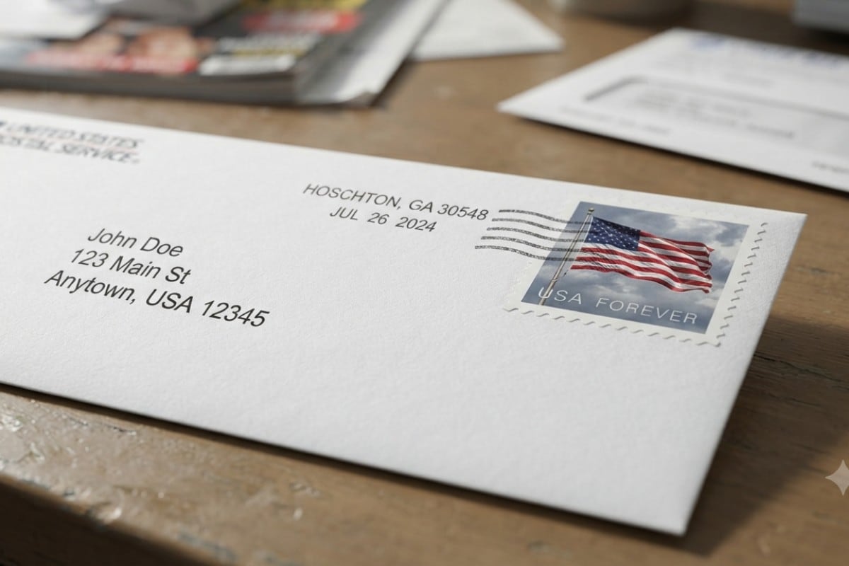 Dos hombres fueron acusados de vender más de 6 millones de estampillas falsas del USPS en Estados Unidos. (Foto: Imagen creada por Mix usando Gemini)