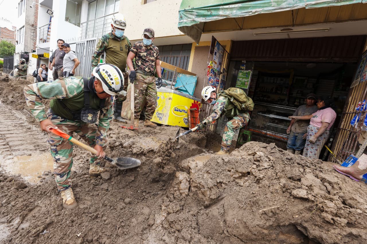 Instituto Geofísico del Perú (IGP) informo que se activó varias quebradas, entre ellas la de San Lázaro. Foto: Ministerio de Vivienda.
