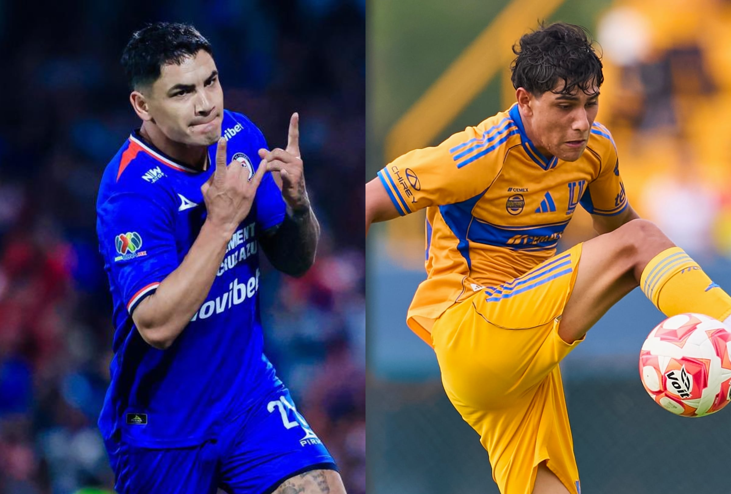 Cruz Azul vs Tigres, una semifinal que enfrenta a dos equipos que llegan con impulso (Foto: Composición MAG)