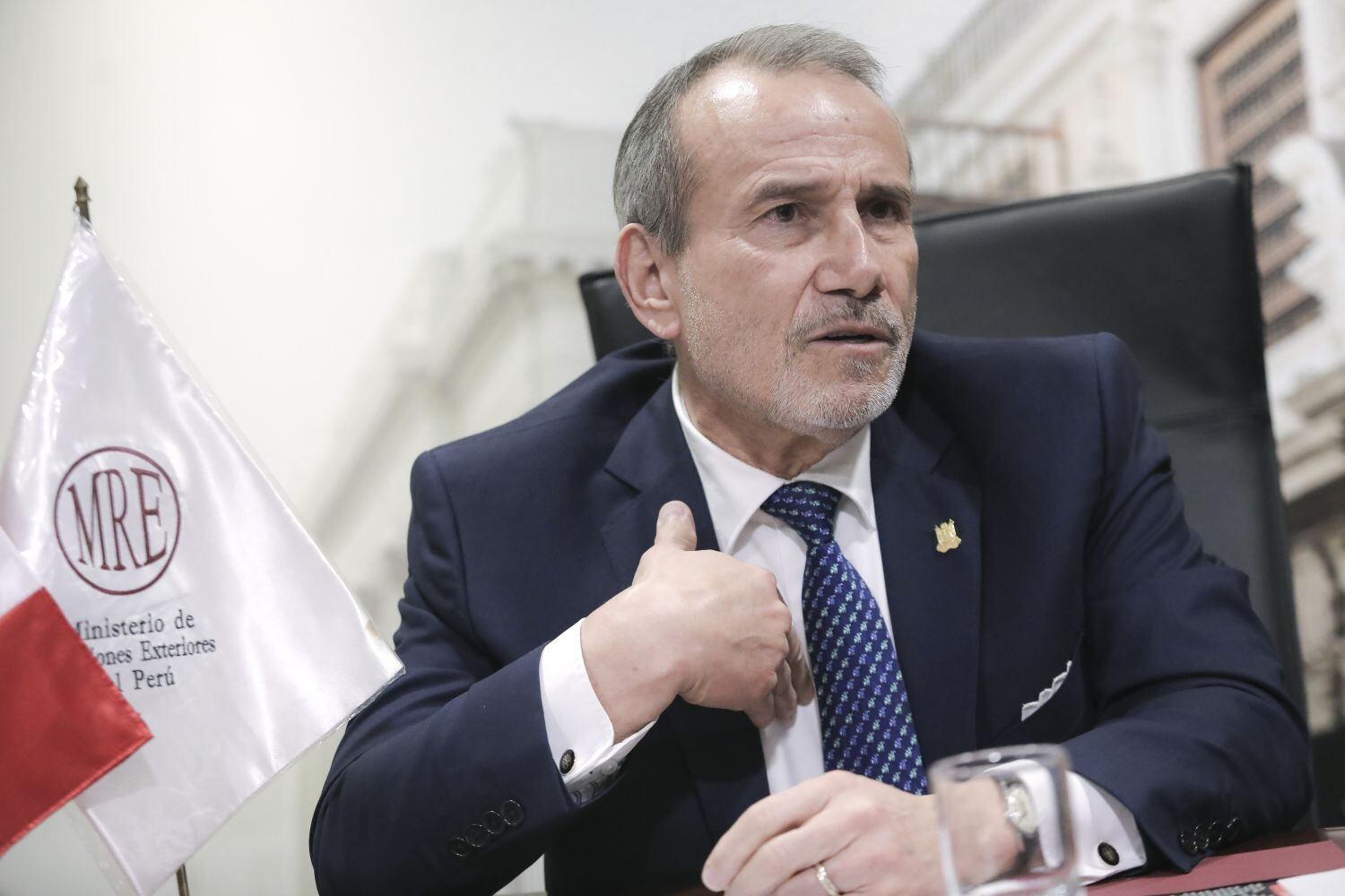 Ministro sostuvo que para Perú, Edmundo González Urrutia es el presidente electo de Venezuela en vez de Nicolás Maduro. Foto: GEC / Joel Alonzo