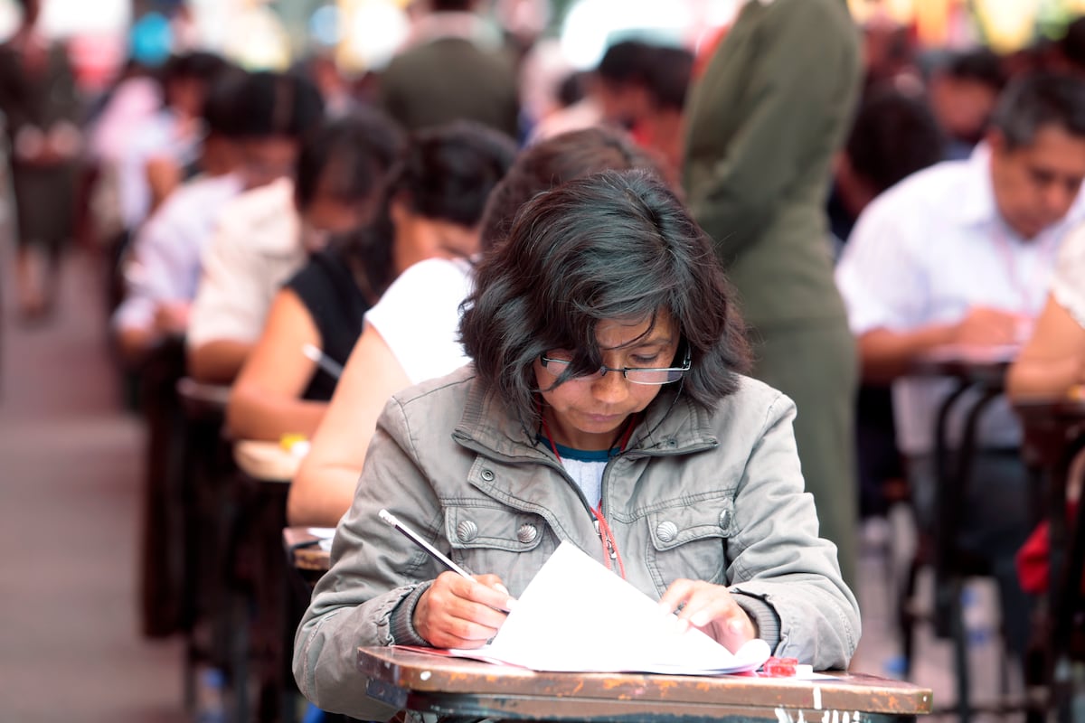 Examen de profesores. (Foto: GEC)