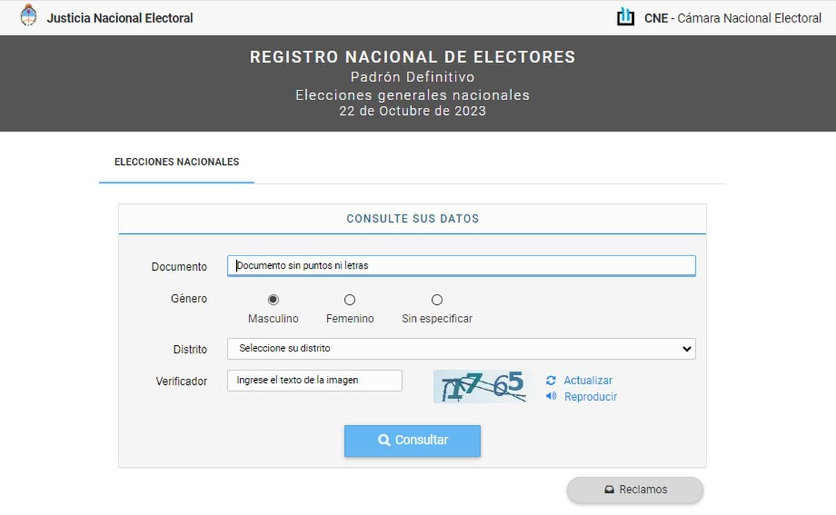 Averigua tu local de votación este domingo 22 de octubre en Argentina (Foto: Gobierno de Argentina)