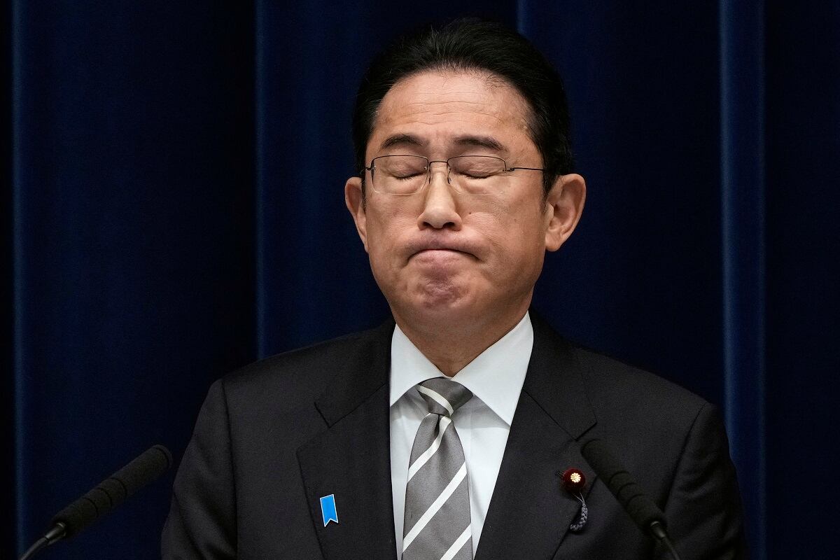 El exprimer ministro japonés, Fumio Kishida (Foto de Franck ROBICHON / POOL / AFP)