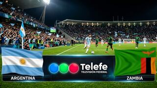 Telefe transmitió el partido Argentina 5-0 Zambia por amistoso al Mundial 2026